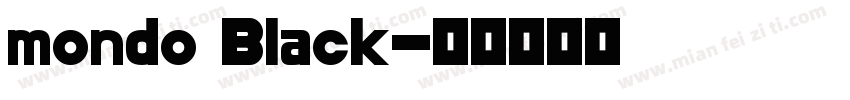 mondo Black字体转换